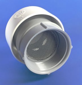 screened plastic vent cap