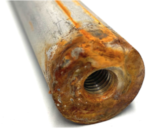 Corroded Stainless Pipe Test Specimen