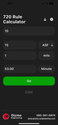 720 rule App screenshot