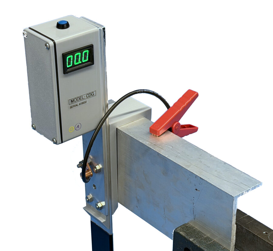 Current density meter mounted on C-channel