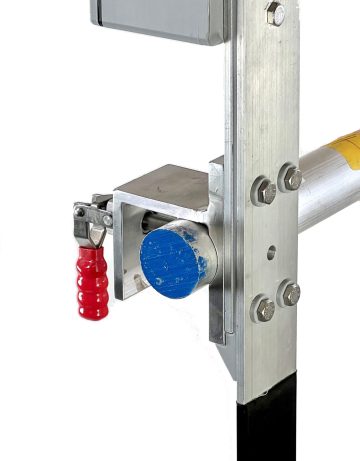 Current density gauge on round bus bar