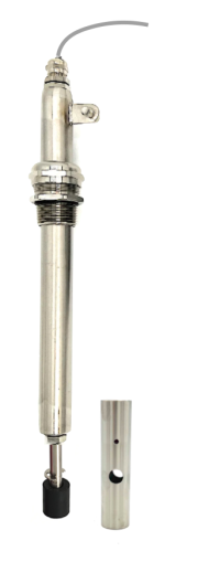 Stainless level probe with BUNA float switch